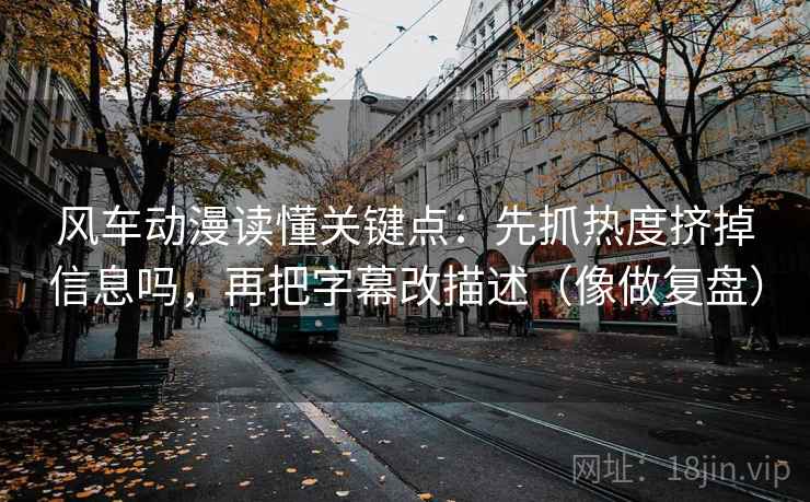 风车动漫读懂关键点:先抓热度挤掉信息吗,再把字幕改描述(像做复盘) 第2张 风车动漫读懂关键点:先抓热度挤掉信息吗,再把字幕改描述(像做复盘) 第2张