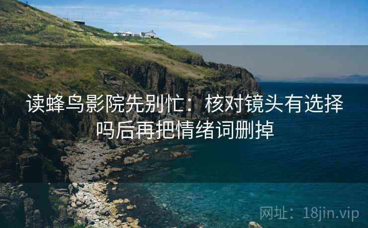 读蜂鸟影院先别忙：核对镜头有选择吗后再把情绪词删掉